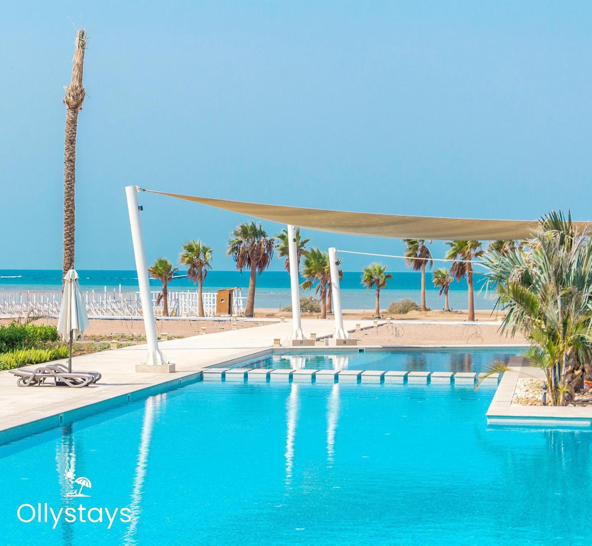 Ollystays Mangroovy Seaview 1Br Beach And Pool Free Access Hurghada Bagian luar foto